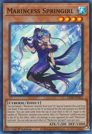Marincess Springirl (LED9-EN031) - Legendary Duelists: Duels From the Deep 1st Edition Legendary Duelists: Duels From the Deep Yugioh Single  Squirtle Squad Card Shop.