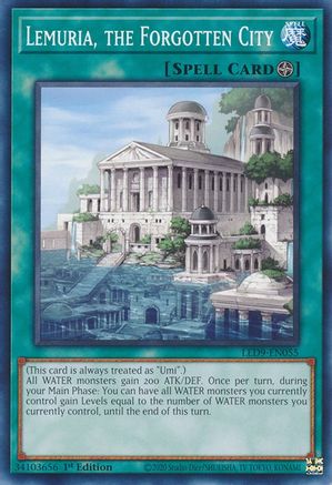Lemuria, the Forgotten City (LED9-EN055) - Legendary Duelists: Duels From the Deep 1st Edition Legendary Duelists: Duels From the Deep Yugioh Single  Squirtle Squad Card Shop.