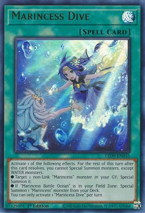 Marincess Dive (LED9-EN035) - Legendary Duelists: Duels From the Deep 1st Edition Legendary Duelists: Duels From the Deep Yugioh Single  Squirtle Squad Card Shop.