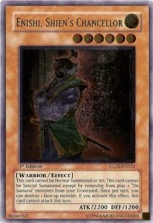 Enishi, Shien's Chancellor (UTR) (GLAS-EN032) - Gladiator's Assault 1st Edition Gladiator's Assault Yugioh Single  Squirtle Squad Card Shop.