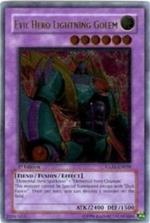 Evil Hero Lightning Golem (UTR) (GLAS-EN039) - Gladiator's Assault Unlimited Gladiator's Assault Yugioh Single  Squirtle Squad Card Shop.