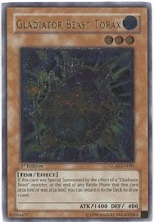 Gladiator Beast Torax (UTR) (GLAS-EN081) - Gladiator's Assault 1st Edition Gladiator's Assault Yugioh Single  Squirtle Squad Card Shop.