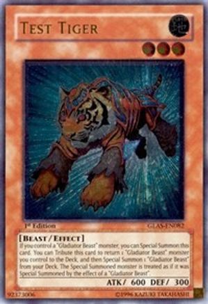 Test Tiger (UTR) (GLAS-EN082) - Gladiator's Assault Unlimited Gladiator's Assault Yugioh Single  Squirtle Squad Card Shop.