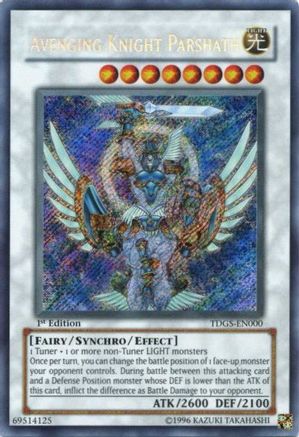 Avenging Knight Parshath (TDGS-EN000) - The Duelist Genesis 1st Edition The Duelist Genesis Yugioh Single  Squirtle Squad Card Shop.