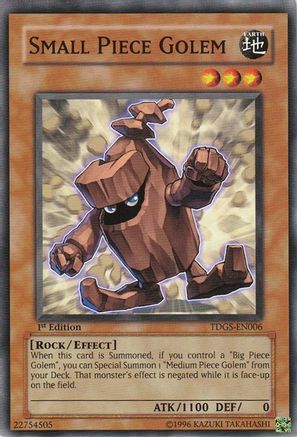 Small Piece Golem (TDGS-EN006) - The Duelist Genesis Unlimited The Duelist Genesis Yugioh Single  Squirtle Squad Card Shop.