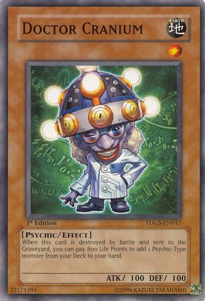 Doctor Cranium (TDGS-EN017) - The Duelist Genesis Unlimited The Duelist Genesis Yugioh Single  Squirtle Squad Card Shop.