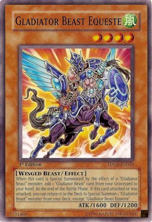 Gladiator Beast Equeste (TDGS-EN024) - The Duelist Genesis Unlimited The Duelist Genesis Yugioh Single  Squirtle Squad Card Shop.