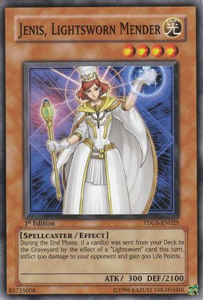 Jenis, Lightsworn Mender (TDGS-EN025) - The Duelist Genesis 1st Edition The Duelist Genesis Yugioh Single  Squirtle Squad Card Shop.