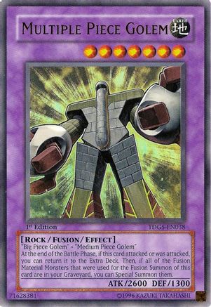 Multiple Piece Golem (TDGS-EN038) - The Duelist Genesis Unlimited The Duelist Genesis Yugioh Single  Squirtle Squad Card Shop.