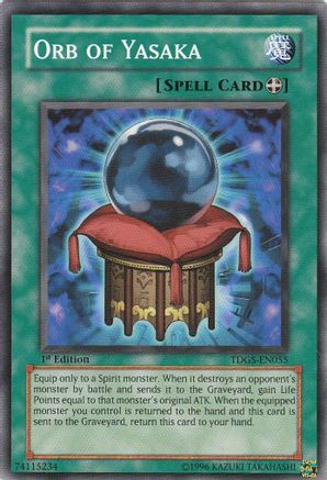 Orb of Yasaka (TDGS-EN055) - The Duelist Genesis Unlimited The Duelist Genesis Yugioh Single  Squirtle Squad Card Shop.