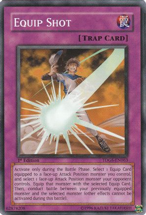 Equip Shot (TDGS-EN063) - The Duelist Genesis 1st Edition The Duelist Genesis Yugioh Single  Squirtle Squad Card Shop.