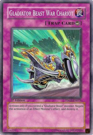 Gladiator Beast War Chariot (TDGS-EN074) - The Duelist Genesis Unlimited The Duelist Genesis Yugioh Single  Squirtle Squad Card Shop.