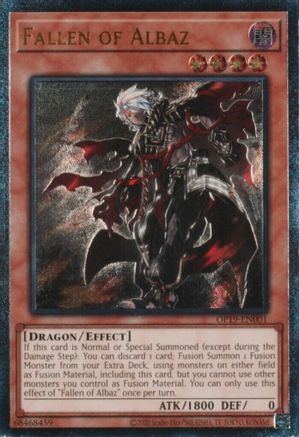 Fallen of Albaz (UTR) (OP19-EN001) - OTS Tournament Pack 19 Unlimited OTS Tournament Pack 19 Yugioh Single  Squirtle Squad Card Shop.