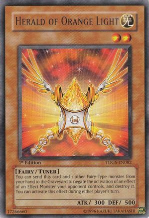 Herald of Orange Light (TDGS-EN082) - The Duelist Genesis 1st Edition The Duelist Genesis Yugioh Single  Squirtle Squad Card Shop.