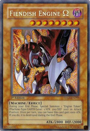 Fiendish Engine Omega (TDGS-EN095) - The Duelist Genesis 1st Edition The Duelist Genesis Yugioh Single  Squirtle Squad Card Shop.
