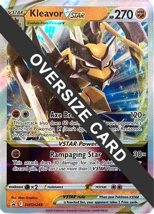 Kleavor VSTAR SWSH249  - Holofoil Jumbo Cards - Promo Jumbo Cards Pokemon Single  Squirtle Squad Card Shop.