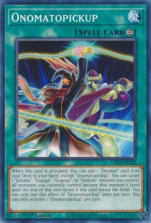Onomatopickup (LDS3-EN128) - Legendary Duelists: Season 3 1st Edition Legendary Duelists: Season 3 Yugioh Single  Squirtle Squad Card Shop.
