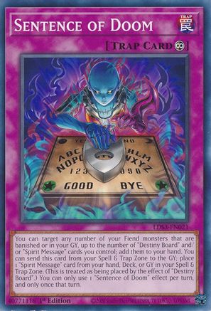 Sentence of Doom (LDS3-EN021) - Legendary Duelists: Season 3 1st Edition Legendary Duelists: Season 3 Yugioh Single  Squirtle Squad Card Shop.