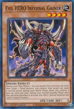 Evil HERO Infernal Gainer (LDS3-EN023) - Legendary Duelists: Season 3 1st Edition Legendary Duelists: Season 3 Yugioh Single  Squirtle Squad Card Shop.