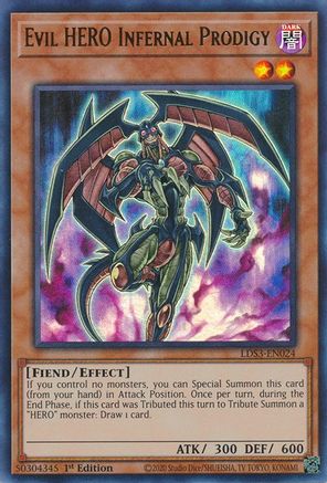 Evil HERO Infernal Prodigy (LDS3-EN024) - Legendary Duelists: Season 3 1st Edition Legendary Duelists: Season 3 Yugioh Single  Squirtle Squad Card Shop.