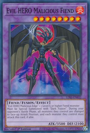 Evil HERO Malicious Fiend (LDS3-EN032) - Legendary Duelists: Season 3 1st Edition Legendary Duelists: Season 3 Yugioh Single  Squirtle Squad Card Shop.