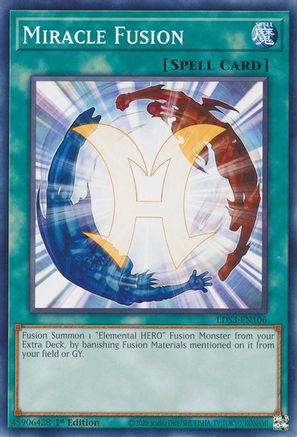 Miracle Fusion (LDS3-EN106) - Legendary Duelists: Season 3 1st Edition Legendary Duelists: Season 3 Yugioh Single  Squirtle Squad Card Shop.