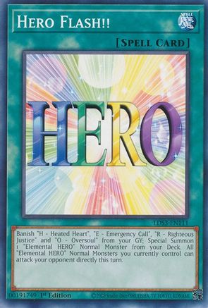 Hero Flash!! (LDS3-EN111) - Legendary Duelists: Season 3 1st Edition Legendary Duelists: Season 3 Yugioh Single  Squirtle Squad Card Shop.