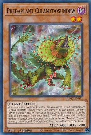 Predaplant Chlamydosundew (LDS3-EN071) - Legendary Duelists: Season 3 1st Edition Legendary Duelists: Season 3 Yugioh Single  Squirtle Squad Card Shop.