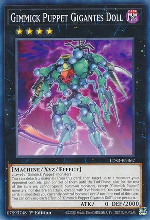 Gimmick Puppet Gigantes Doll (LDS3-EN067) - Legendary Duelists: Season 3 1st Edition Legendary Duelists: Season 3 Yugioh Single  Squirtle Squad Card Shop.