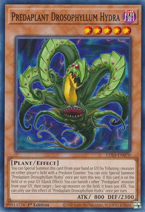 Predaplant Drosophyllum Hydra (LDS3-EN070) - Legendary Duelists: Season 3 1st Edition Legendary Duelists: Season 3 Yugioh Single  Squirtle Squad Card Shop.