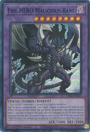 Evil HERO Malicious Bane (Blue) (LDS3-EN033) - Legendary Duelists: Season 3 1st Edition Legendary Duelists: Season 3 Yugioh Single  Squirtle Squad Card Shop.