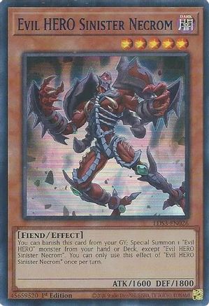 Evil HERO Sinister Necrom (Blue) (LDS3-EN026) - Legendary Duelists: Season 3 1st Edition Legendary Duelists: Season 3 Yugioh Single  Squirtle Squad Card Shop.