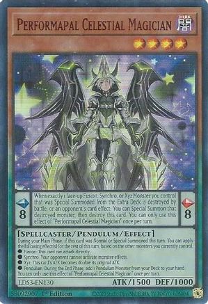 Performapal Celestial Magician (Red) (LDS3-EN130) - Legendary Duelists: Season 3 1st Edition Legendary Duelists: Season 3 Yugioh Single  Squirtle Squad Card Shop.