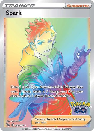 Spark (Secret) 085  - Holofoil Pokemon GO - Secret Rare Pokemon GO Pokemon Single  Squirtle Squad Card Shop.