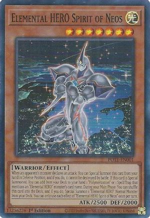 Elemental HERO Spirit of Neos (POTE-EN001) - Power of the Elements 1st Edition Power of the Elements Yugioh Single  Squirtle Squad Card Shop.