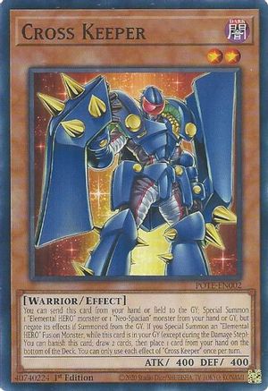 Cross Keeper (POTE-EN002) - Power of the Elements Unlimited Power of the Elements Yugioh Single  Squirtle Squad Card Shop.