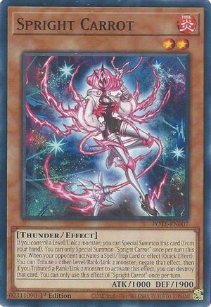 Spright Carrot (POTE-EN007) - Power of the Elements Unlimited Power of the Elements Yugioh Single  Squirtle Squad Card Shop.