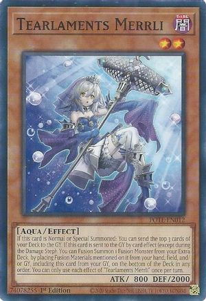Tearlaments Merrli (POTE-EN012) - Power of the Elements 1st Edition Power of the Elements Yugioh Single  Squirtle Squad Card Shop.