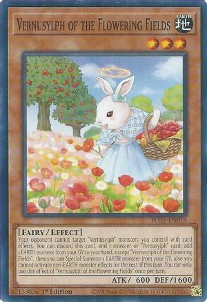 Vernusylph of the Flowering Fields (POTE-EN018) - Power of the Elements 1st Edition Power of the Elements Yugioh Single  Squirtle Squad Card Shop.