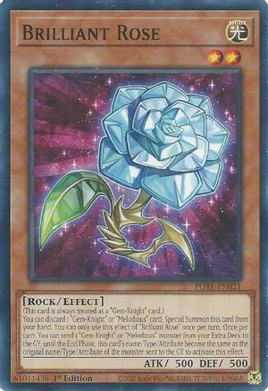 Brilliant Rose (POTE-EN021) - Power of the Elements Unlimited Power of the Elements Yugioh Single  Squirtle Squad Card Shop.