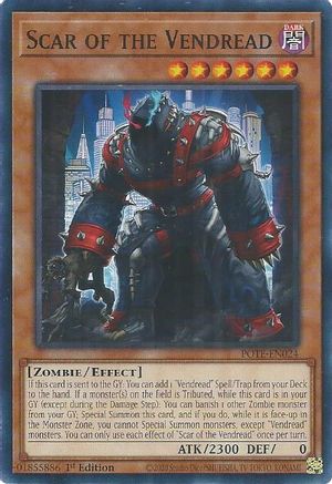 Scar of the Vendread (POTE-EN024) - Power of the Elements Unlimited Power of the Elements Yugioh Single  Squirtle Squad Card Shop.