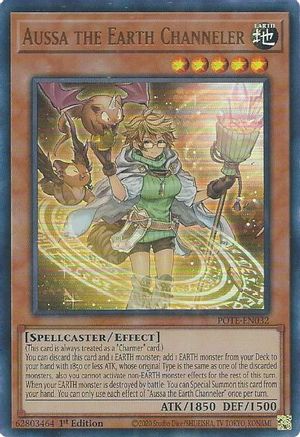 Aussa the Earth Channeler (POTE-EN032) - Power of the Elements 1st Edition Power of the Elements Yugioh Single  Squirtle Squad Card Shop.