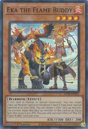 Eka the Flame Buddy (POTE-EN034) - Power of the Elements Unlimited Power of the Elements Yugioh Single  Squirtle Squad Card Shop.