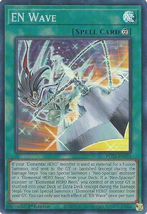 EN Wave (POTE-EN053) - Power of the Elements Unlimited Power of the Elements Yugioh Single  Squirtle Squad Card Shop.