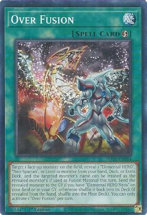 Over Fusion (POTE-EN054) - Power of the Elements Unlimited Power of the Elements Yugioh Single  Squirtle Squad Card Shop.