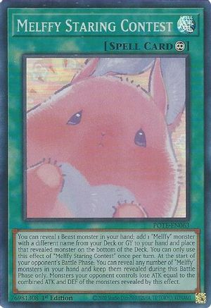 Melffy Staring Contest (POTE-EN063) - Power of the Elements Unlimited Power of the Elements Yugioh Single  Squirtle Squad Card Shop.