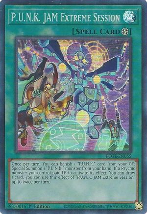P.U.N.K. JAM Extreme Session (POTE-EN065) - Power of the Elements Unlimited Power of the Elements Yugioh Single  Squirtle Squad Card Shop.