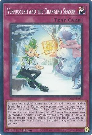 Vernusylph and the Changing Season (POTE-EN074) - Power of the Elements Unlimited Power of the Elements Yugioh Single  Squirtle Squad Card Shop.