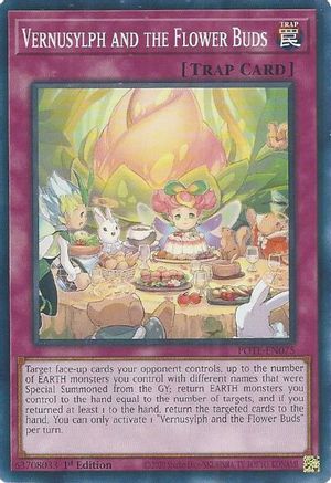 Vernusylph and the Flower Buds (POTE-EN075) - Power of the Elements 1st Edition Power of the Elements Yugioh Single  Squirtle Squad Card Shop.