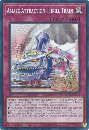 Amaze Attraction Thrill Train (POTE-EN077) - Power of the Elements Unlimited Power of the Elements Yugioh Single  Squirtle Squad Card Shop.